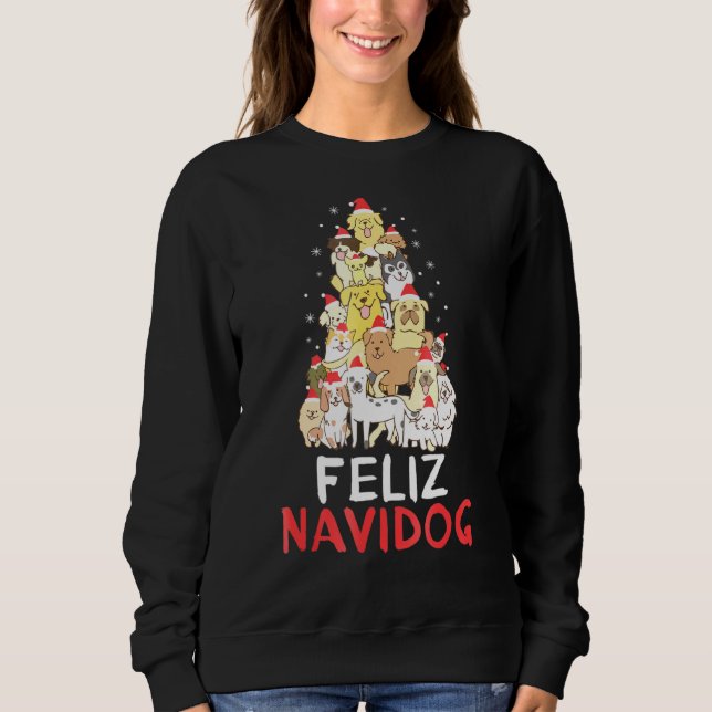 Feliz Navidog Shirt Camisa Perro Navidad (Anverso)