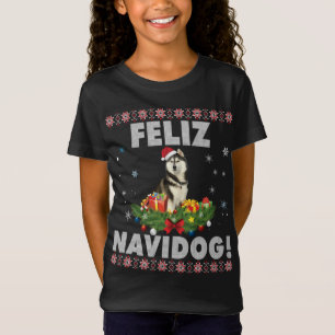 Feliz Navidog Siberian Husky Dog Ugly Sweater Chri