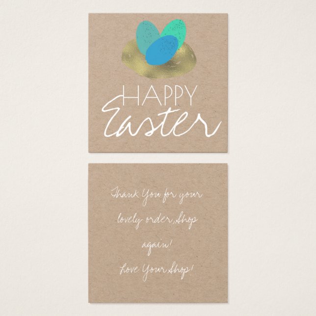 Feliz negocio de huevos de pascua (Anverso y reverso)