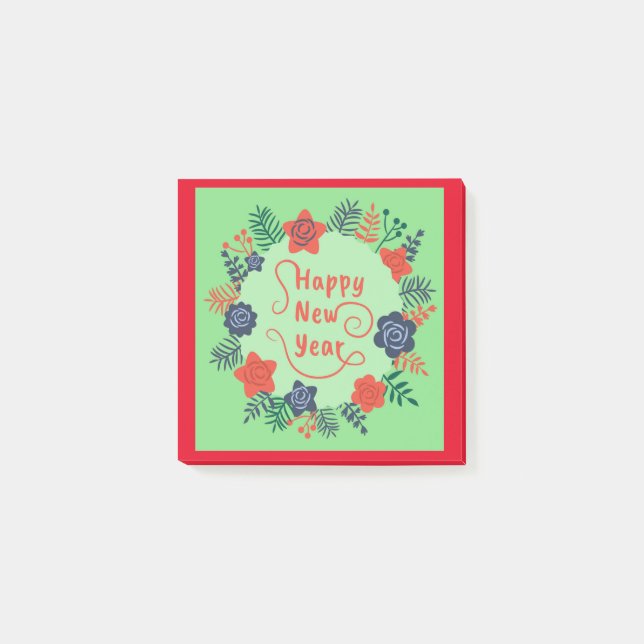 FELIZ NOTAS DE AÑO NUEVO POSTERIORES A LAS TI (Anverso)