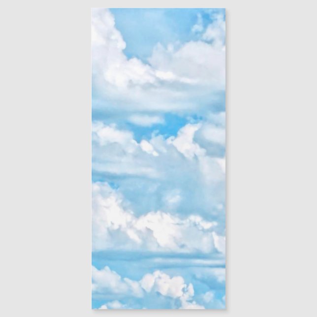 Feliz nubes soleadas por todo el fondo de impresió (Anverso)