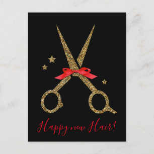 ¡Feliz nuevo cabello! - Tarjeta de estilo del cabe