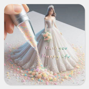 Feliz nuevo Pegatina de vida