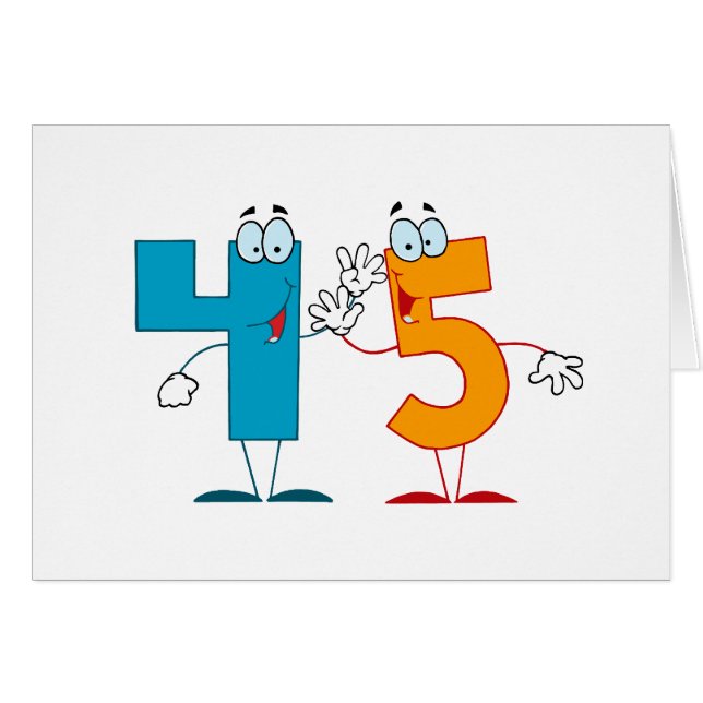 Feliz número 45 (Anverso (Horizontal))