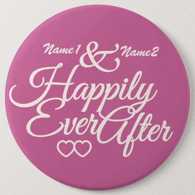 Feliz nunca después de botón de encargo (Anverso)