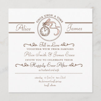 Feliz nunca después de casar la invitación