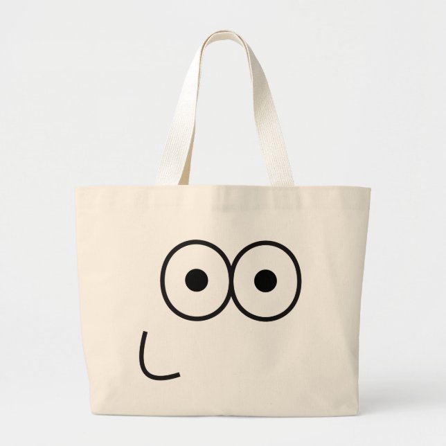 Feliz Ojos y Boca - Bolsa de Tote (Frente)