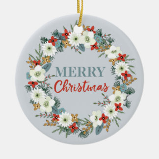 Feliz Ornamento de Navidad con foto personalizada