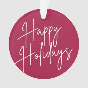 FELIZ ORNAMENTO DE NAVIDAD DE VACACIONES