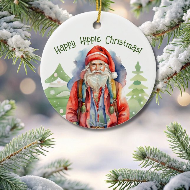 Feliz Ornamento de Navidad Hippie (Subido por el creador)