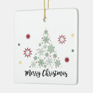 Feliz ornamento del árbol de navidad