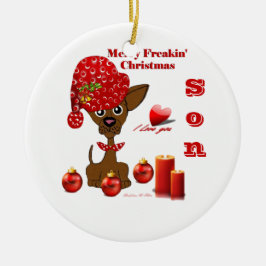 Feliz ornamento del hijo del navidad de Freakin