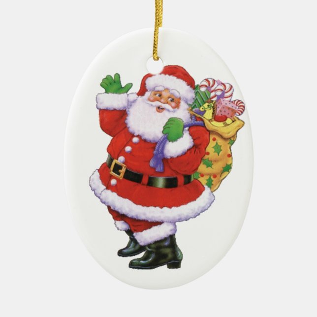 Feliz Ornamento Santa (Frente)
