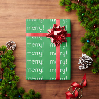 "¡FELIZ!" Papel de regalo para las fiestas de Navi