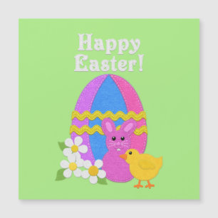 Feliz Pascua Aspecto de Fieltro Huevo de Pascua Co