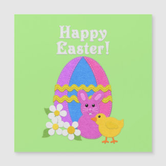 Feliz Pascua Aspecto de Fieltro Huevo de Pascua Co