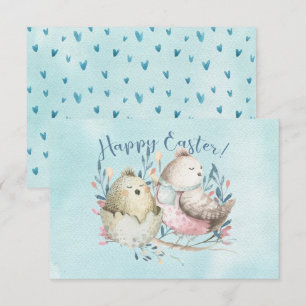Feliz Pascua Birdies Birdnest Bird Huevo Watercolo
