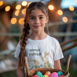 Feliz Pascua Camiseta Infantil de Conejo