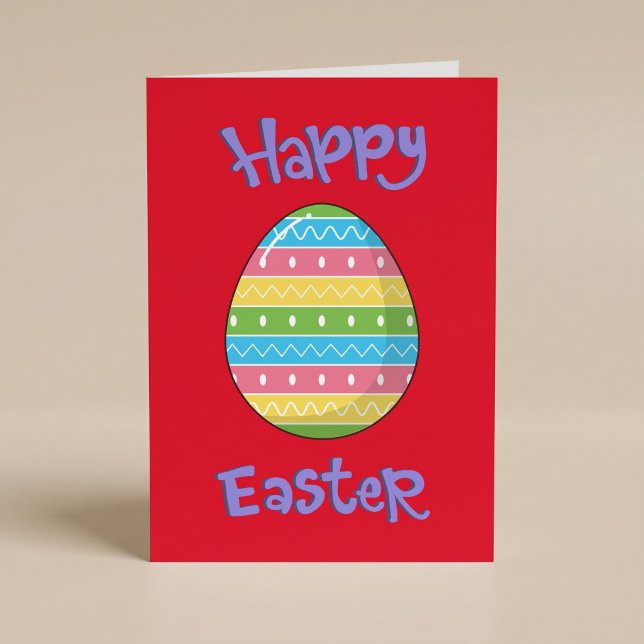 Feliz Pascua con tarjeta de huevo (Subido por el creador)