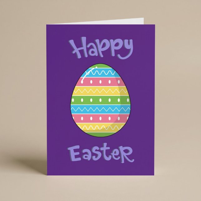 Feliz Pascua con tarjeta de huevo (Subido por el creador)