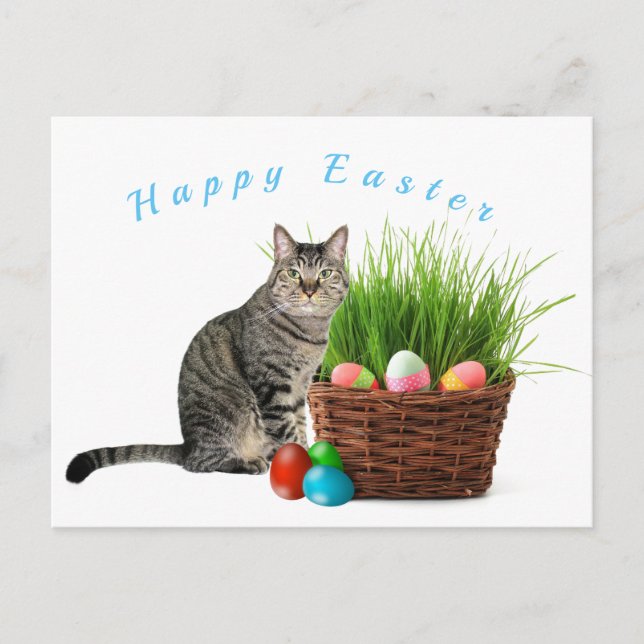 Feliz Pascua desde la postal de tu gato (Anverso)