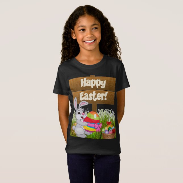 Feliz Pascua Guay Niños camiseta (Anverso completo)
