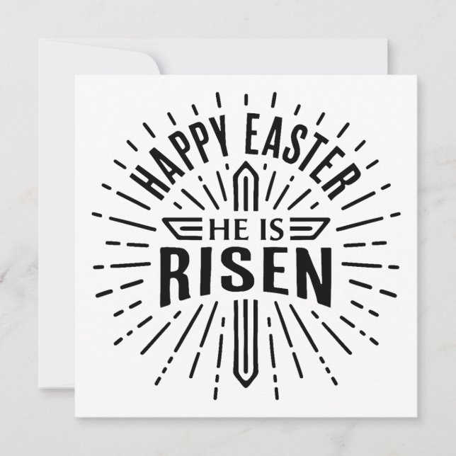 Feliz Pascua, ha subido. (Anverso)