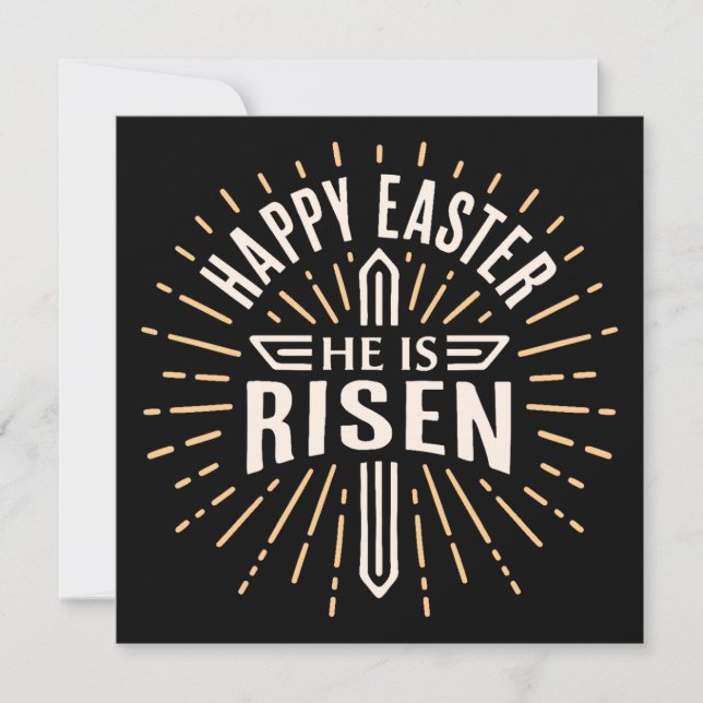Feliz Pascua, ha subido. (Anverso)
