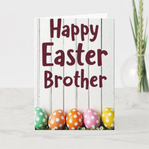 Feliz Pascua Hermano Tarjeta