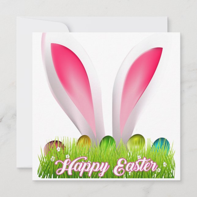 Feliz Pascua imagen de tarjeta de Pascua (Anverso)