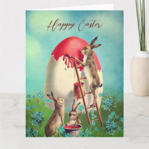 Feliz Pascua imagen vintage de tarjeta de Pascua