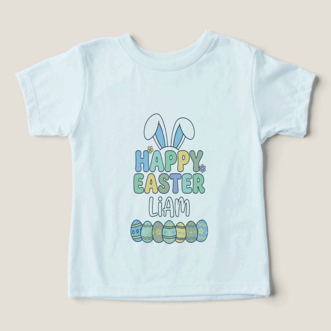 Feliz Pascua Liam Camiseta para Niños Pequeños (Diseño delantero )