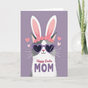 Feliz Pascua Mamá Tarjeta Felina