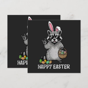 Feliz Pascua Mapache Conejo