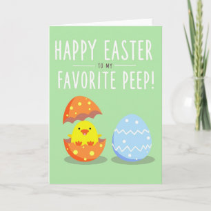 Feliz Pascua Mi Tarjeta Favorita de Peep