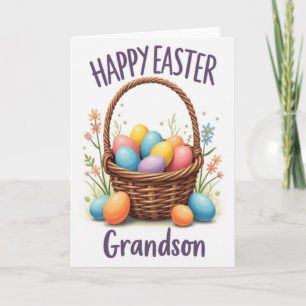 Feliz Pascua Nieto Tarjeta de Primavera