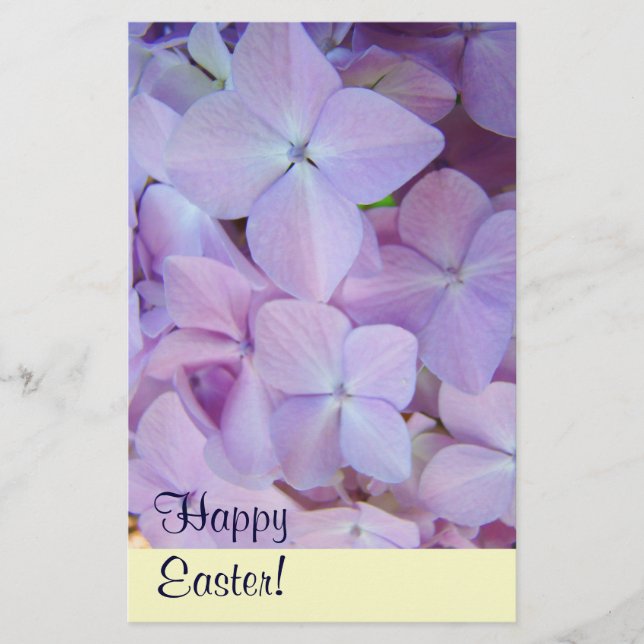Feliz Pascua! Papelería personalizada Flores de la (Anverso)