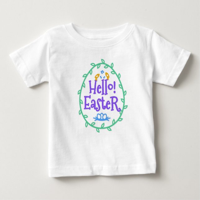 Feliz Pascua para ti camiseta de bebé de huevos de (Anverso)