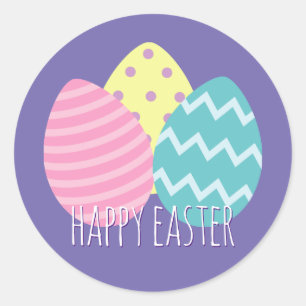 Feliz Pascua - Pegatinas de Huevos de Pascua