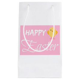 Feliz Pascua Pequeña Pollita Blanca Bolsa de Regal