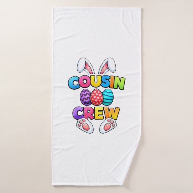 Feliz Pascua Primo Crew Bunny Familia Combinación  (Toalla de baño)