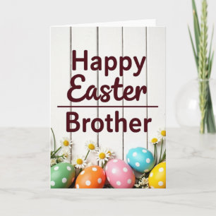 Feliz Pascua Tarjeta de Cumpleaños Hermano