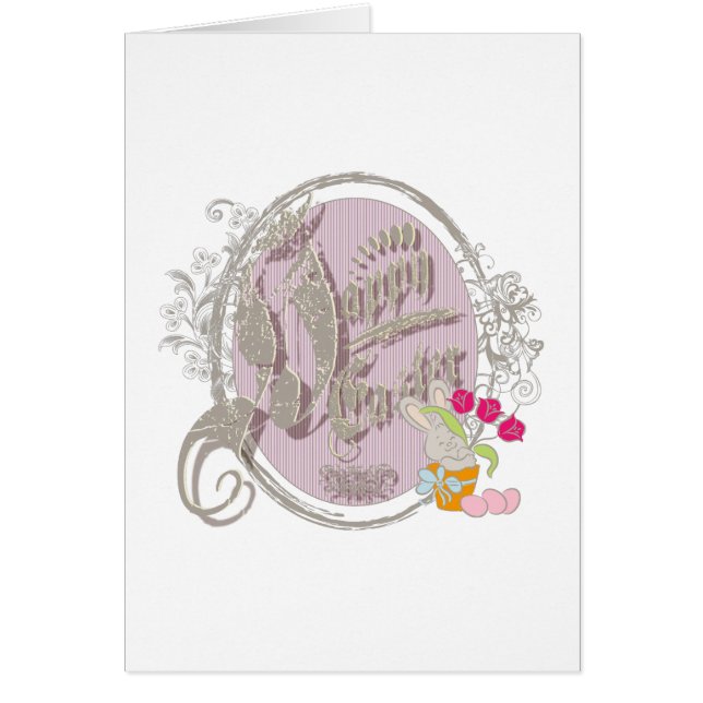 Feliz Pascua - Tarjeta de felicitación (Frente)