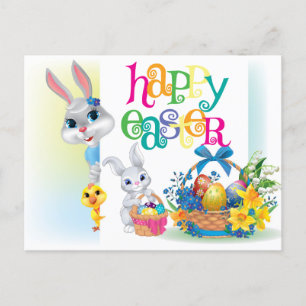 Feliz Pascua Tarjeta Postal