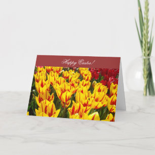 Feliz Pascua! Tarjetas de felicitación Flor de Tul