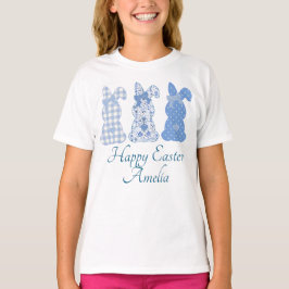 Feliz Pascua Tres Camisetas Personalizadas Bunny B