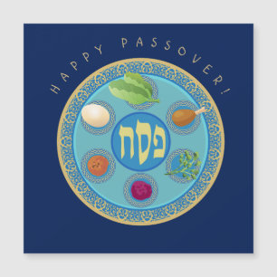 Feliz Passover Fiesta nocturno Pesach Seder Magnet