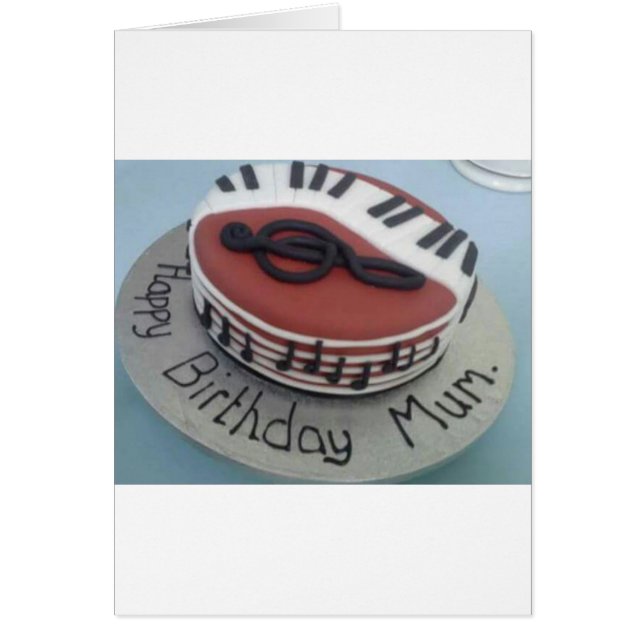 Feliz pastel de mamá de cumpleaños (Frente)