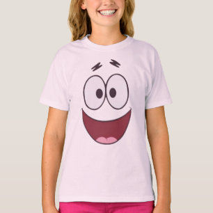 Feliz Patrick Star Cara Grande Camiseta para Niñas