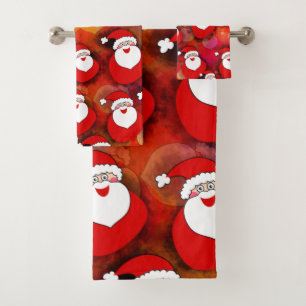 Feliz patrón de Papá Noel sin foco